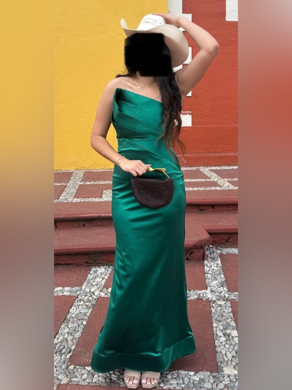 Beautiful Betsy Adam Emerald Green Dress Size 4